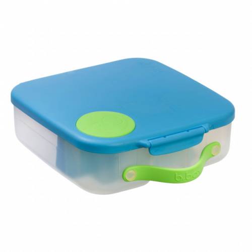 Caserola compartimentata Lunchbox bbox albastru cu verde