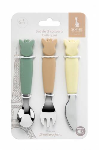 Set 3 tacamuri maner silicon Girafa Sophie