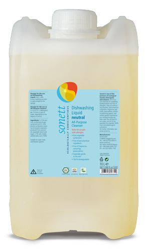 Detergent ecologic pentru spalat vase neutru Sonett 10L