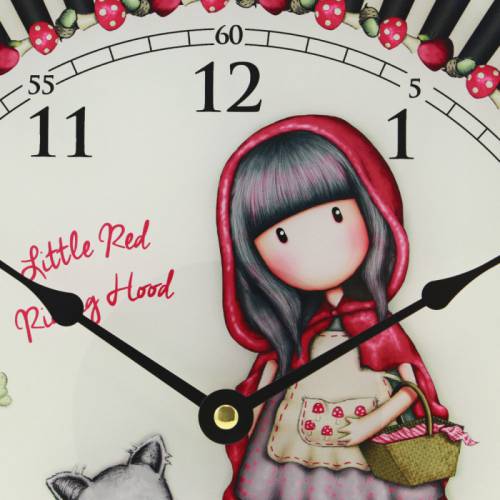 Ceas de perete Gorjuss Little Red Riding Hood