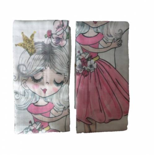 Set 2 museline din bumbac 70x55 cm Swan Sevi