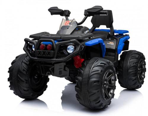 ATV electric Maverick cu amortizoare si roti din cauciuc 4x4 Blue