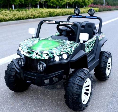 Masinuta electrica 4x4 Shadow Green Army