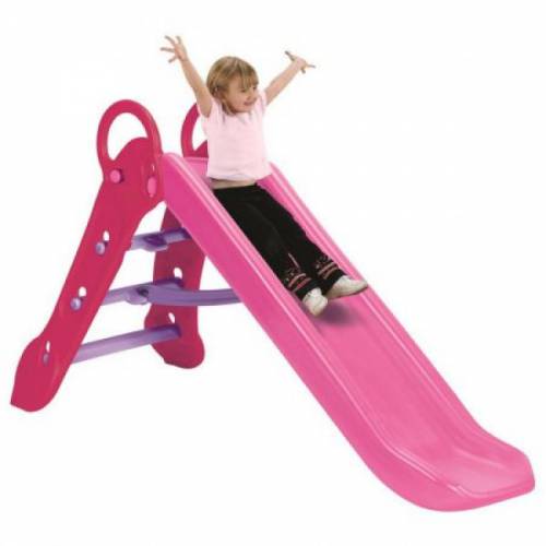 Tobogan pentru copii Grown Up Maxi Slide pliabil si ajustabil pe inaltime roz