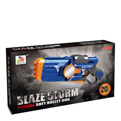 Arma de joaca cu 20 de gloante din spuma Blaze Storm ZC7086
