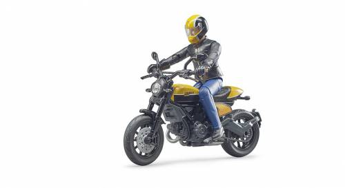 Motocicleta cu figurina Bruder Ducati Scrambler 63053