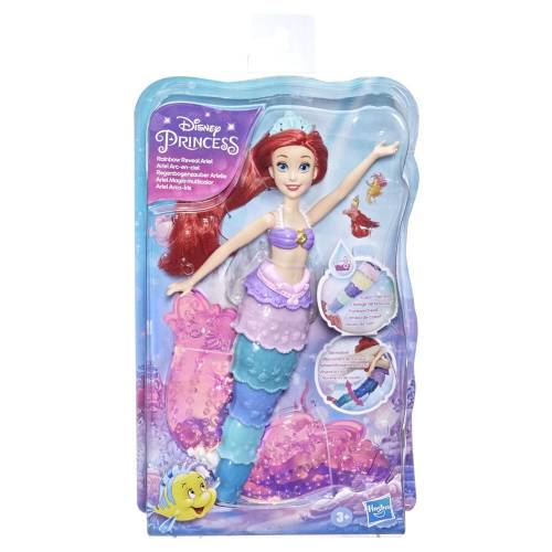 Papusa sirena cu culori schimbatoare Hasbro Disney Princess Ariel