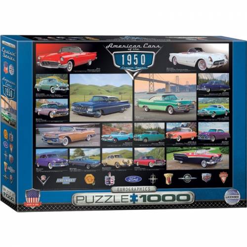 Puzzle 1000 piese Eurographics American Cars of the 1950 s