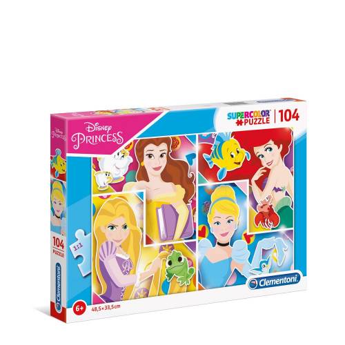 Puzzle 104 piese Clementoni Supercolor Disney Princess