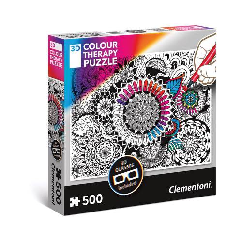 Puzzle 500 piese Clementoni Colour Therapy Mandala