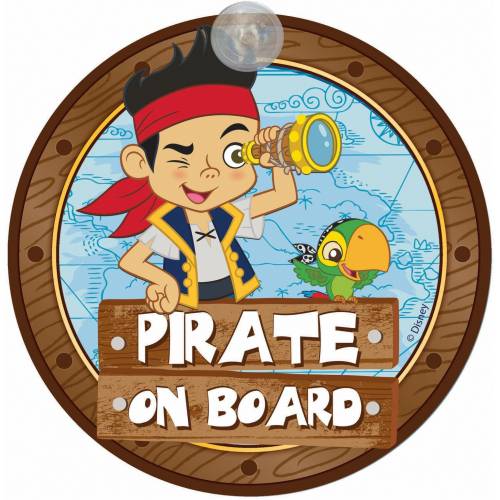 Semn de avertizare Pirate on Board Jake Disney Eurasia 25033